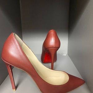 Christian Louboutin Pigalles burgundy heels